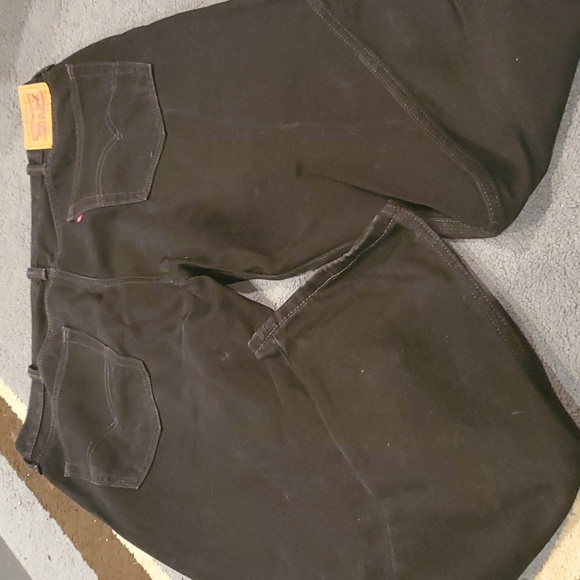 Men's Levi 505 40x30 black jeans - Picture 4 of 5